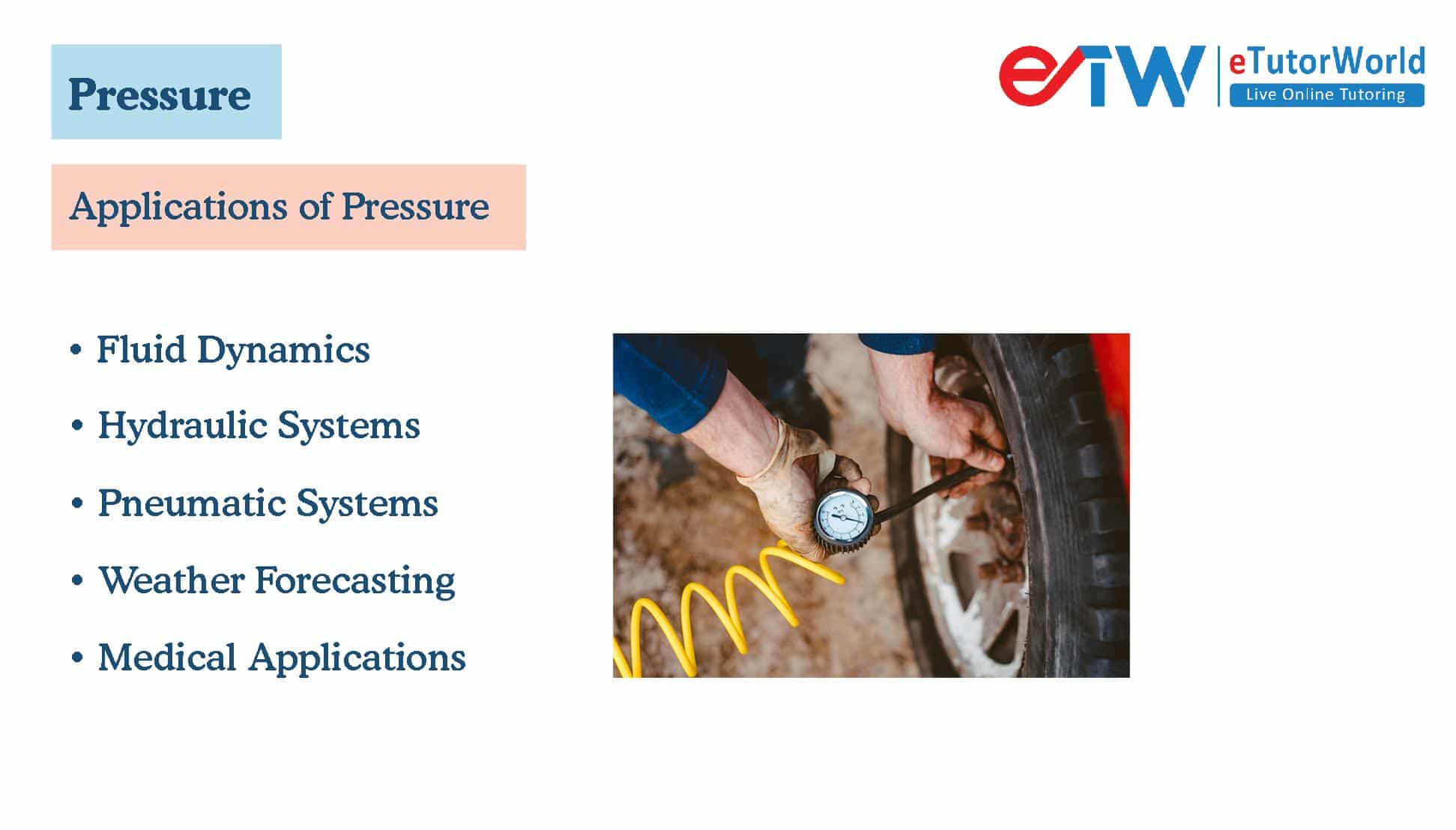 applications of pressure