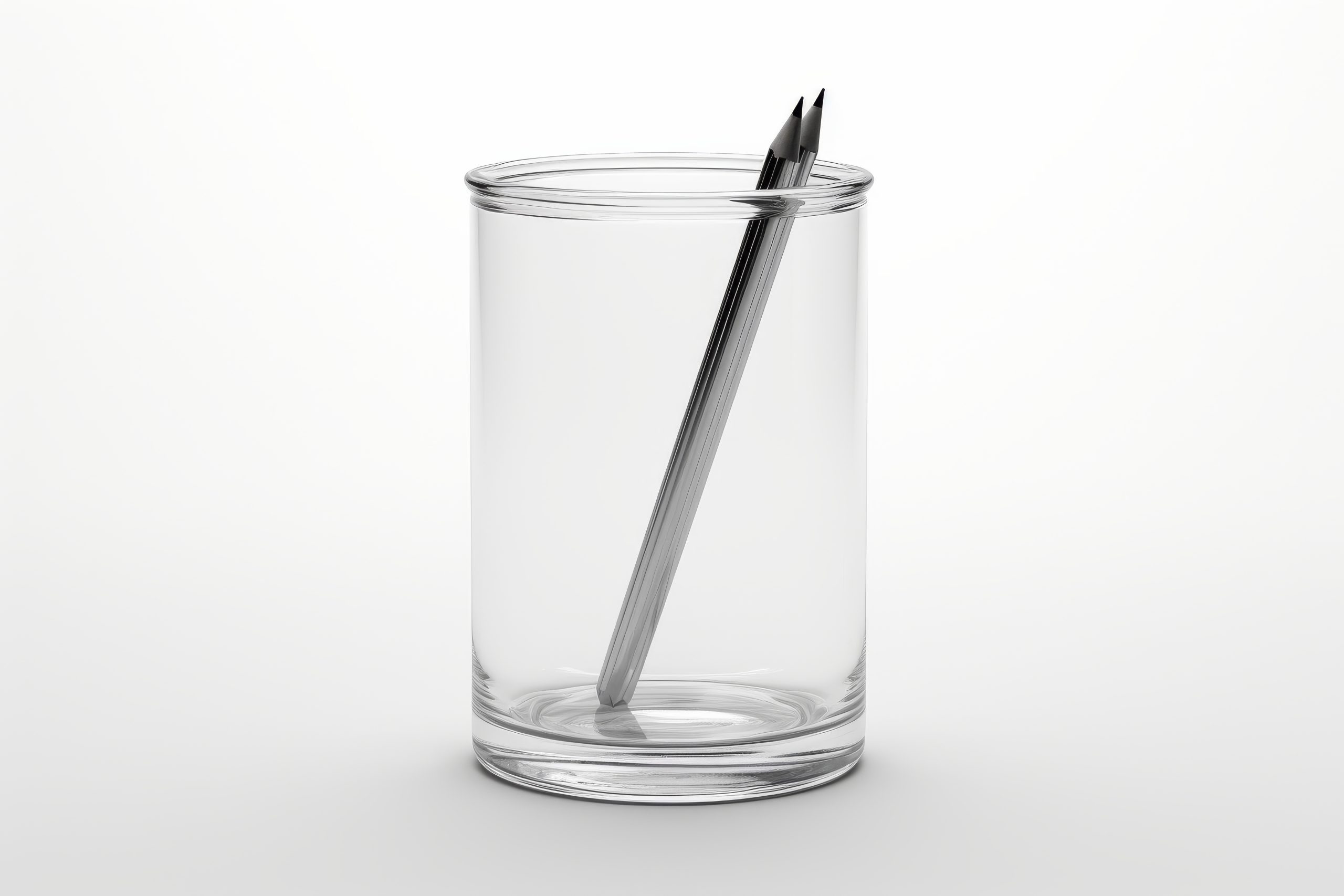 Pencil inserted in a Glass of Water